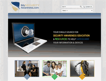 Tablet Screenshot of mysecurityawareness.com